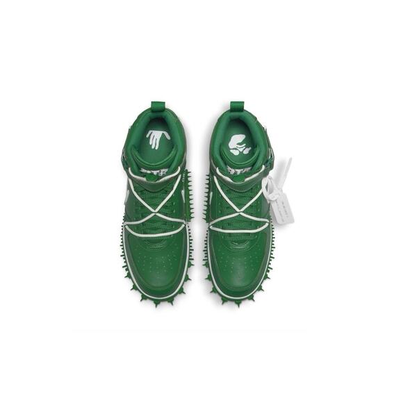 SIZE 12 • NIKE AIR FORCE 1 MID X OFF-WHITE • PINE GREEN • CROSS-POSTED • FIRM main image 4
